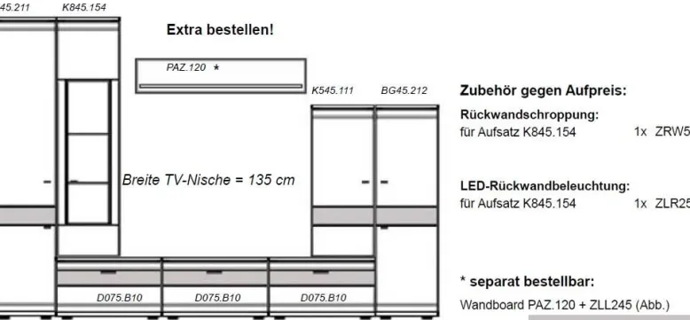 Mira Anbauwand