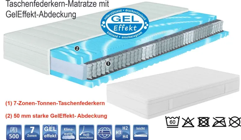 Nubo Spring Matratze mit Gelschaum