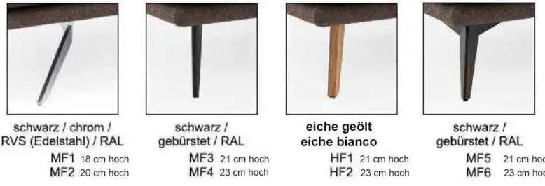 Phoenix Sofa mit Ottomane