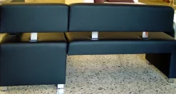 Posa moderne Eckbank Leder maßgenau