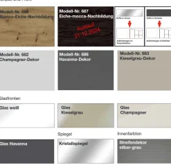 Quito Kleiderschrank mit Glastüren