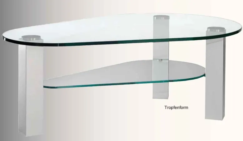 Rimini Couchtisch Glas