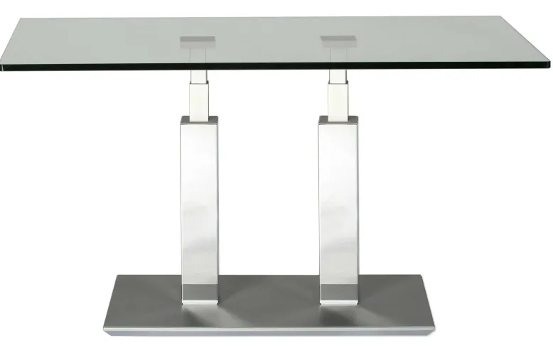 Rimini Deluxe Couchtisch Glas chrom
