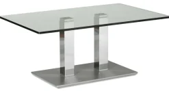 Rimini Deluxe Couchtisch Glas chrom