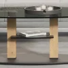 Rimini Deluxe höhenverstellbarer Couchtisch Glas