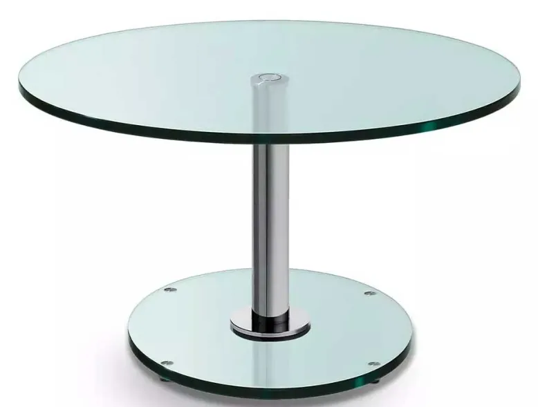 Ronald Schmitt Triplex Couchtisch höhenverstellbar Floatglas
