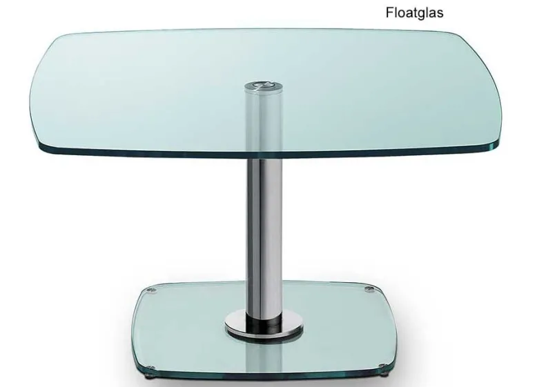 Ronald Schmitt Triplex Couchtisch höhenverstellbar Floatglas