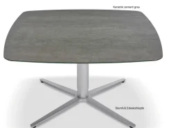Ronald Schmitt Triplex Couchtisch höhenverstellbar rund oder eckig 75 cm