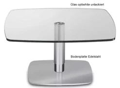 Ronald Schmitt Triplex Couchtisch höhenverstellbar rund oder eckig 75 cm