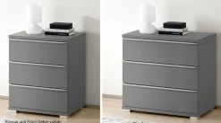 Rubin Nachttisch mit Schubladen