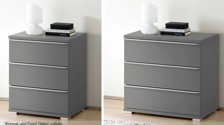 Rubin Nachttisch mit Schubladen