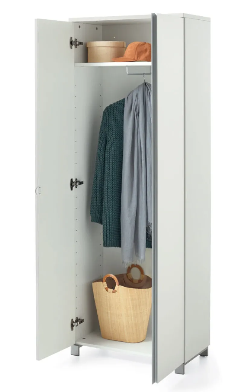 SALEA Garderobenschrank weiß