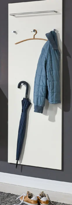 SALEA Garderobe weiß schmal