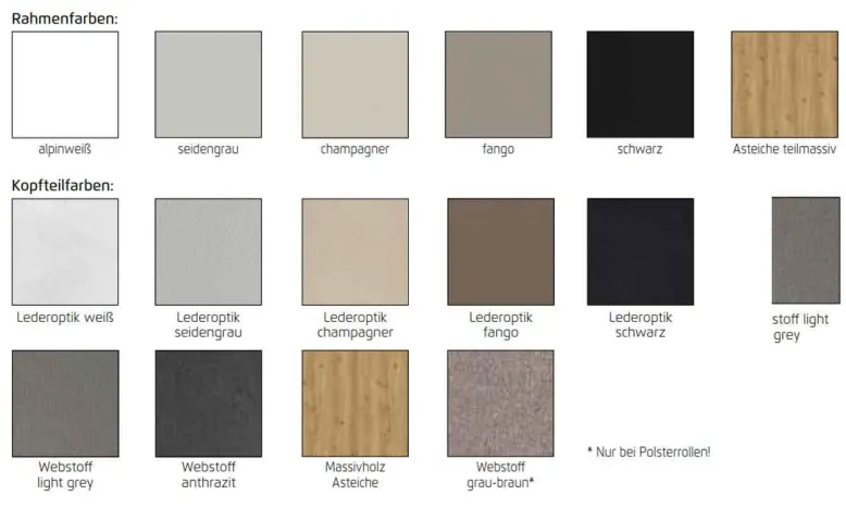 Scale Bett eiche teilmassiv