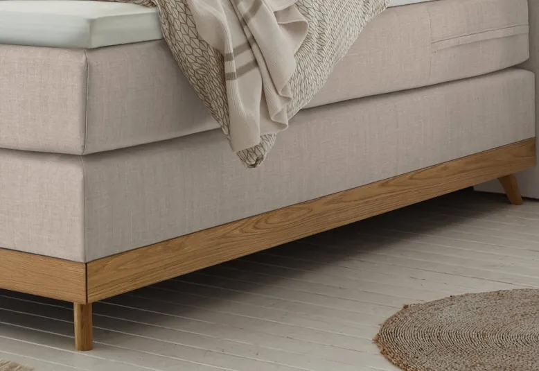 Scandia Boxspringbett Leinen