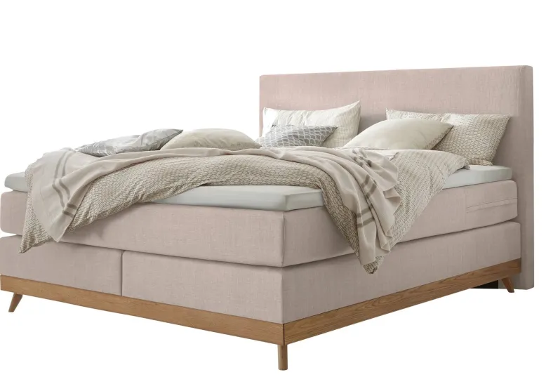 Scandia Boxspringbett Leinen