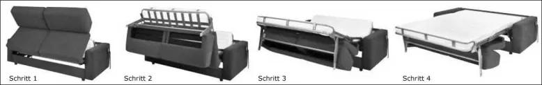 Schlafsofa Liegefläche 160x200 Dauerschläfer