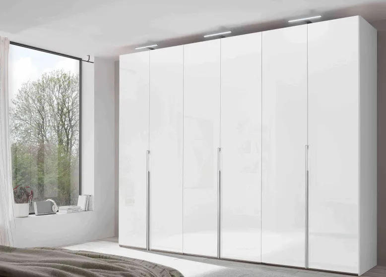 Sinfonie Plus Nova Kleiderschrank weiß mit Spiegel