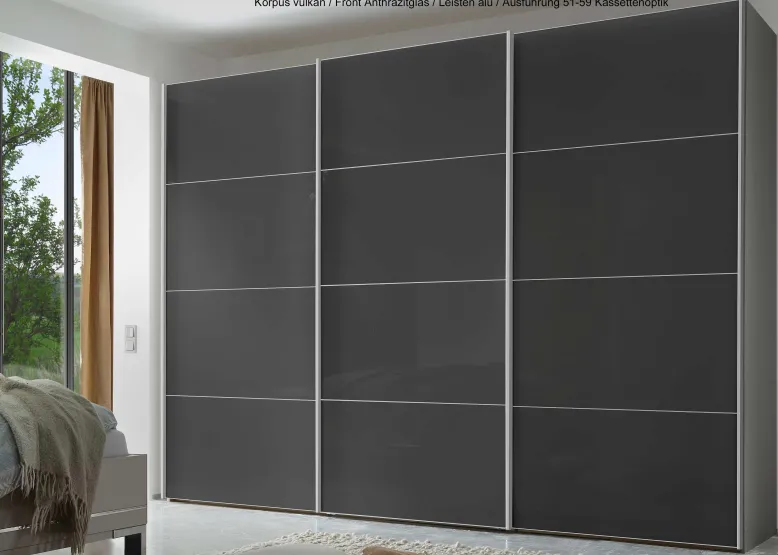 Sinfonie Plus Schwebetürenschrank mit Glastüren
