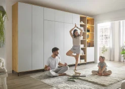 Smart & Clever Schrankwand mit Bett