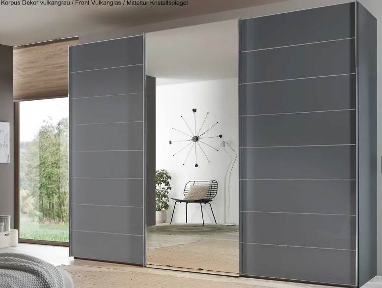 Sonate Como Kleiderschrank mit Spiegel B336 cm