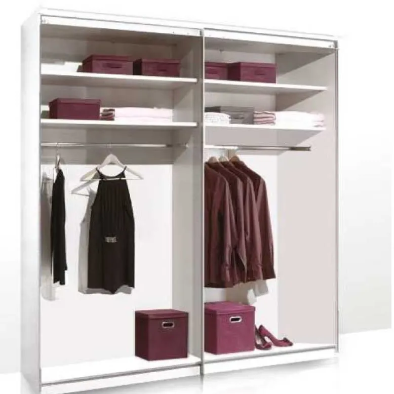 Sonate Como Kleiderschrank mit Spiegel B188 cm