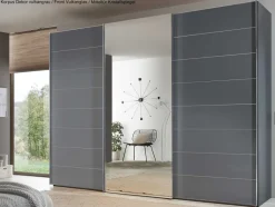 Sonate Como Schwebetürenschrank mit Spiegel B373 cm