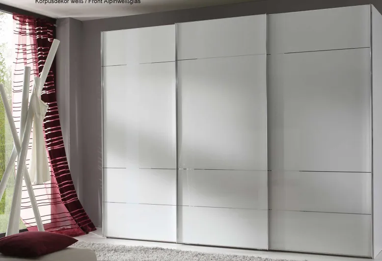 Sonate Lucca Kleiderschrank Glasfront B280 cm