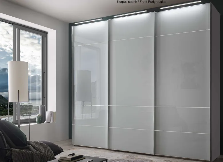 Sonate Lucca Kleiderschrank Glasfront B280 cm