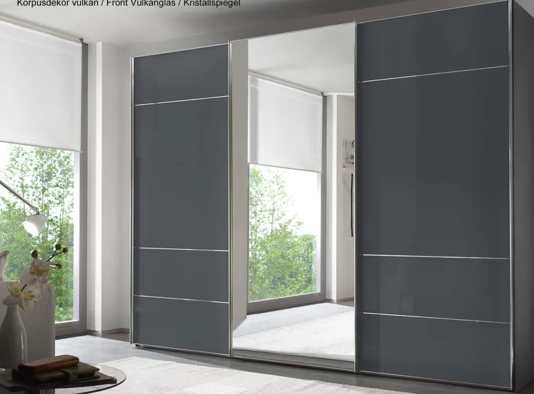 Sonate Lucca Schwebetürenschrank mit Spiegel 300 cm