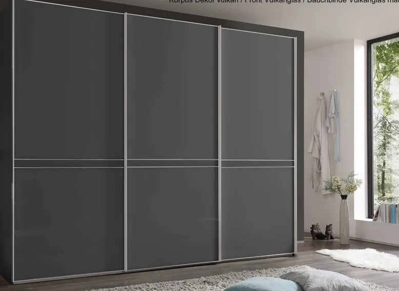 Sonate Pesaro Kleiderschrank mit Glas B336 cm