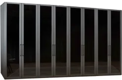 Split Kleiderschrank Glas durchsichtig