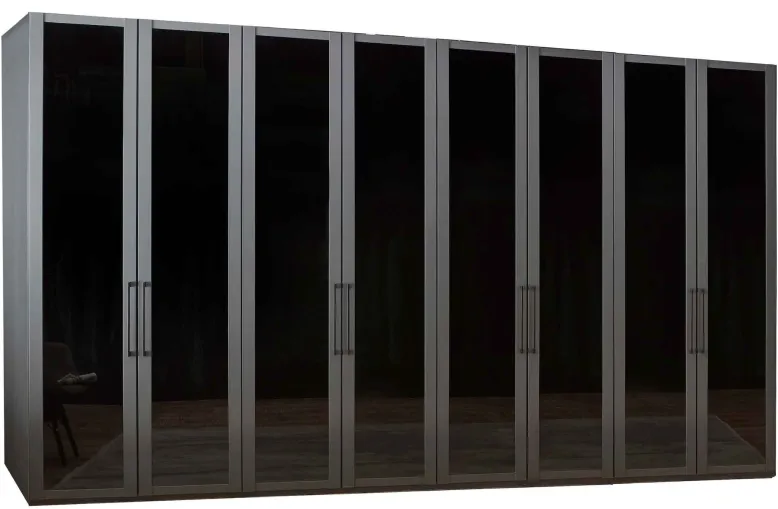 Split Kleiderschrank Glas durchsichtig