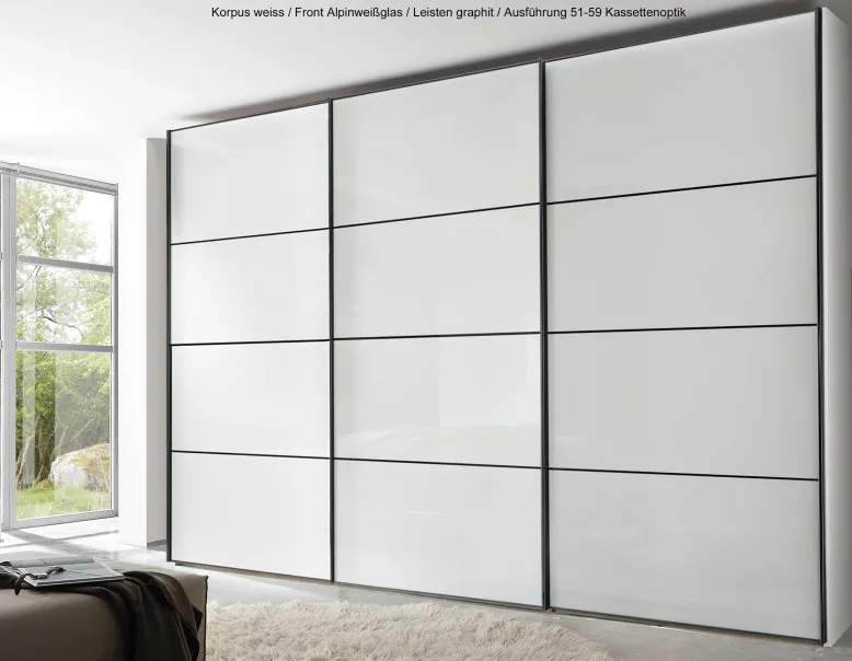 Staud Sinfonie Plus weisser Schwebetürenschrank
