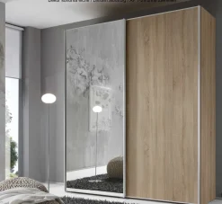 Staud Sinfonie Schwebetürenschrank mit Spiegel