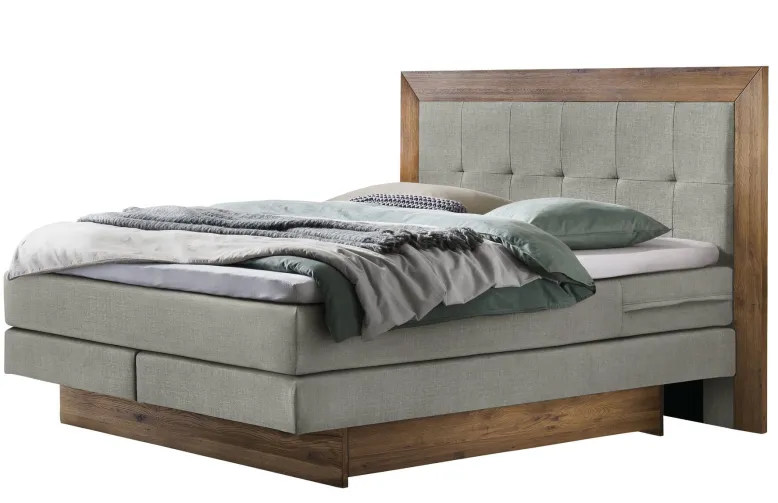 Texas Boxspringbett mit Holz