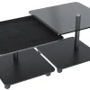 Thales Tisch mit Rollen 60x60
