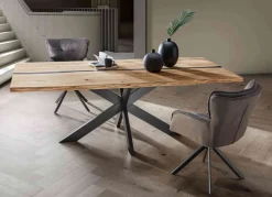 TPT Holztisch mit Metallgestell