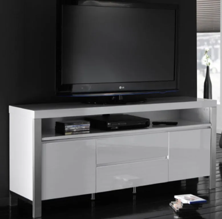 TV Möbel weiß Hochglanz