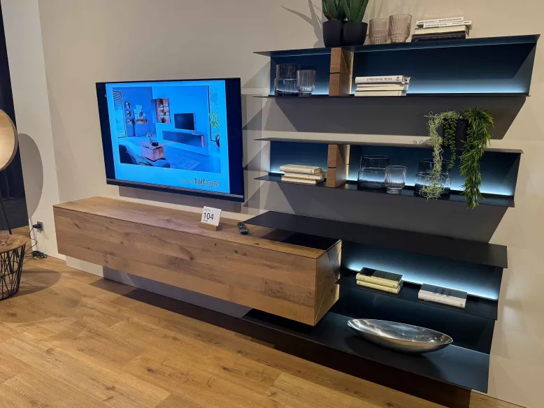 Vara Wohnwand eiche massiv modern