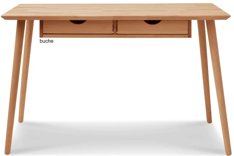 Verona Schreibtisch Holz mit Schubladen