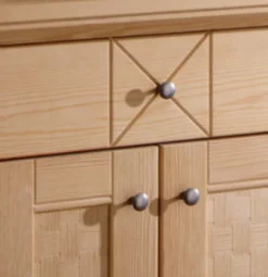 Vienna Landhaus Garderobe Set Pinie massiv in 4 Farben